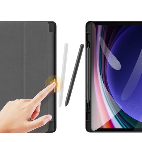 Калъф с Pen Поставка за Samsung Tab A11 Plus/ A9 Plus 11", Dux Ducis Toby Case, Черен (6)