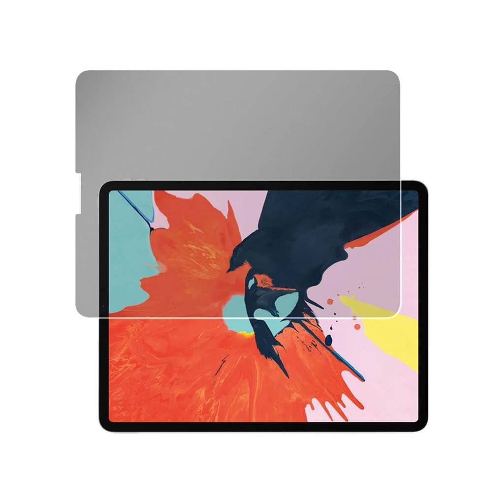 Затъмняващ Стъклен Протектор за iPad Pro 11 и Air 5-4th, 4Smarts Privacy Magnetic Glass, Черен