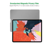 Затъмняващ Стъклен Протектор за iPad Pro 11 и Air 5-4th, 4Smarts Privacy Magnetic Glass, Черен (4)