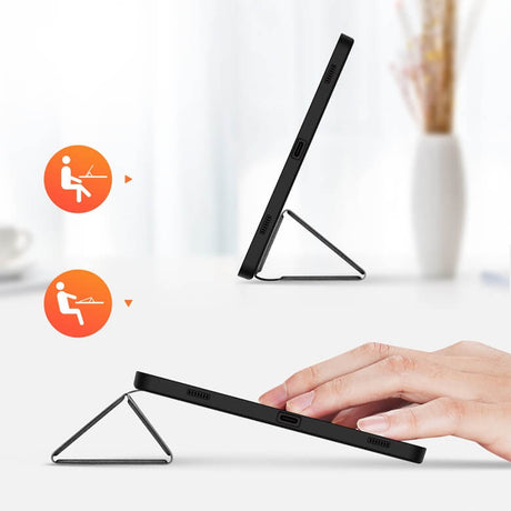 Калъф с Pen Поставка за Samsung Tab A11 Plus/ A9 Plus 11", Dux Ducis Toby Case, Черен (5)