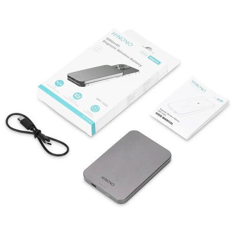 Magsafe Външна Батерия за iPhone, Hinovo MB1-5000, Сив (10)