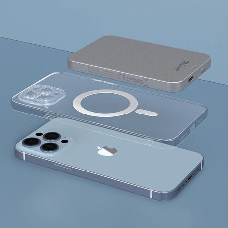 Magsafe Външна Батерия за iPhone, Hinovo MB1-5000, Сив (6)