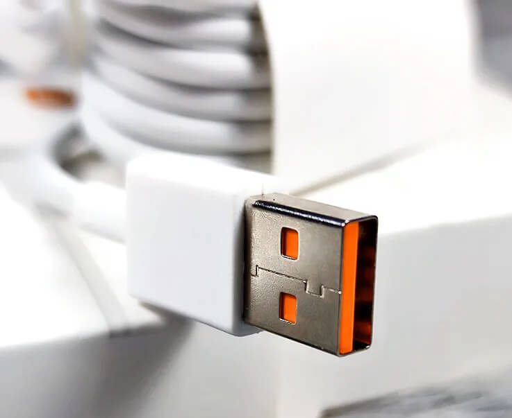 Оригинален USB-C Кабел за Xiaomi с Бързо Зареждане 3A 1m, Бял-Оранжев (Bulk) (5)