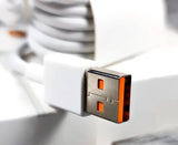 Оригинален USB-C Кабел за Xiaomi с Бързо Зареждане 3A 1m, Бял-Оранжев (Bulk) (5)