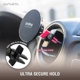 Magsafe Стойка за Кола, 4Smarts Car Holder UltiMag Clamp, Черен (8)