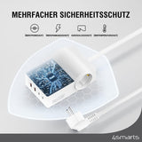 Зарядна Станция, 4Smarts 220v USB-C/A Power Strip Desk GaN 65W, Бял (5)