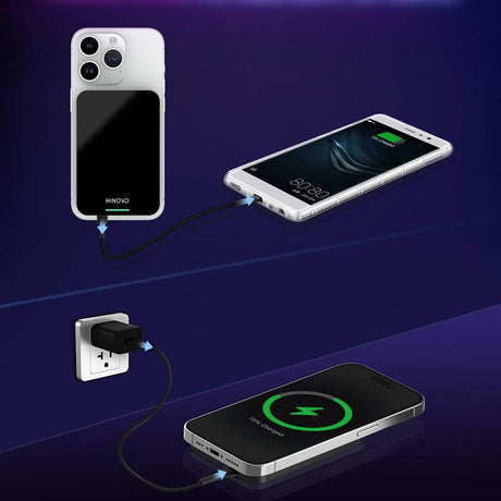Magsafe Външна Батерия за iPhone, Hinovo MB1-5000XB, Черен (7)