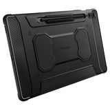 Противоударен Калъф за Samsung Tab S9 FE Plus, Spigen Rugged Armor Pro Case, Черен (6)