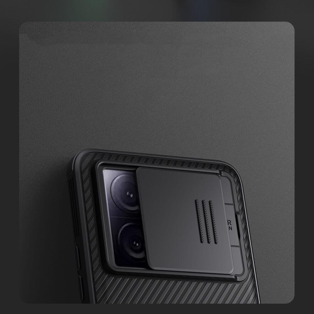 Калъф с Плъзгач за Камера за Xiaomi 13T/ Pro, Nillkin CamShield Case, Черен (3)