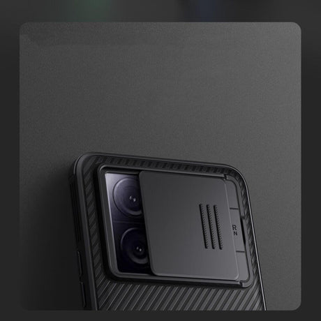 Калъф с Плъзгач за Камера за Xiaomi 13T/ Pro, Nillkin CamShield Case, Черен (3)