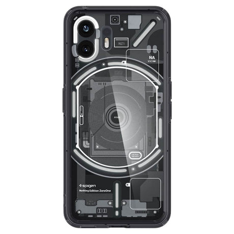 Хибриден Калъф за Nothing Phone 2, Spigen Zero One Ultra Hybrid Case, Черен (3)
