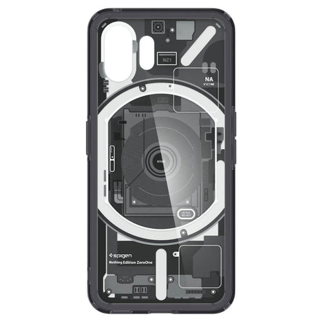 Хибриден Калъф за Nothing Phone 2, Spigen Zero One Ultra Hybrid Case, Черен (2)