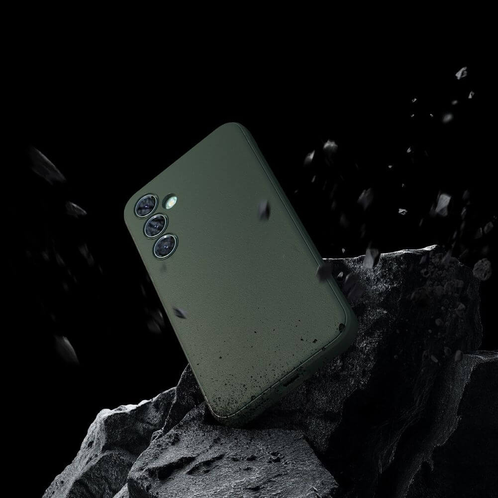 Противоударен Силиконов Калъф за Samsung S23 FE, Ringke Onyx Case, Зелен (9)