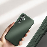 Противоударен Силиконов Калъф за Samsung S23 FE, Ringke Onyx Case, Зелен (4)