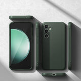 Противоударен Силиконов Калъф за Samsung S23 FE, Ringke Onyx Case, Зелен (6)
