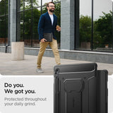 Противоударен Калъф за Samsung Tab S10 Lite/ S9 FE, Spigen Rugged Armor Pro Case, Черен (9)
