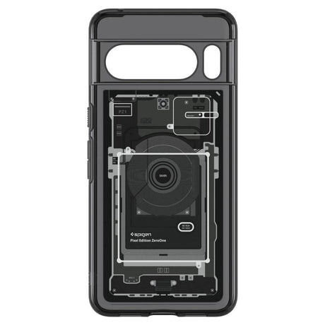Хибриден Калъф за Google Pixel 8 Pro, Spigen Zero One Ultra Hybrid Case, Черен (6)
