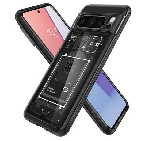 Хибриден Калъф за Google Pixel 8 Pro, Spigen Zero One Ultra Hybrid Case, Черен (8)