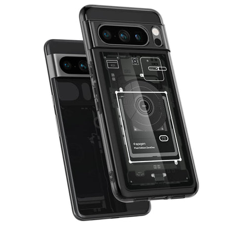 Хибриден Калъф за Google Pixel 8 Pro, Spigen Zero One Ultra Hybrid Case, Черен (7)