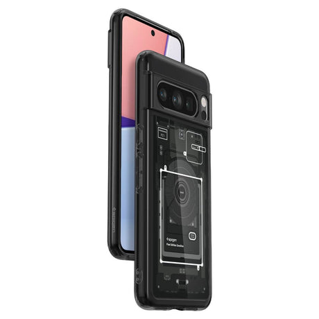 Хибриден Калъф за Google Pixel 8 Pro, Spigen Zero One Ultra Hybrid Case, Черен (9)