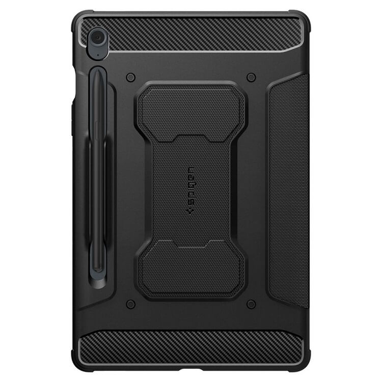 Противоударен Калъф за Samsung Tab S10 Lite/ S9 FE, Spigen Rugged Armor Pro Case, Черен (2)