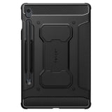 Противоударен Калъф за Samsung Tab S10 Lite/ S9 FE, Spigen Rugged Armor Pro Case, Черен (2)