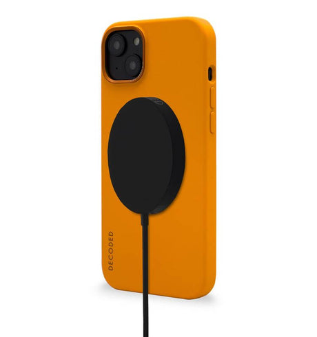 Magsafe Калъф за iPhone 14, Decoded Silicone Case, Жълт (2)