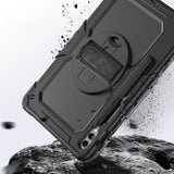 Калъф с Дръжка за Samsung Tab S10 Lite/ S10 FE/ S9 FE/ S9, Tech-Protect Solid360 Case, Черен (5)