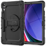 Калъф с Дръжка за Samsung Tab S10 Lite/ S10 FE/ S9 FE/ S9, Tech-Protect Solid360 Case, Черен (2)