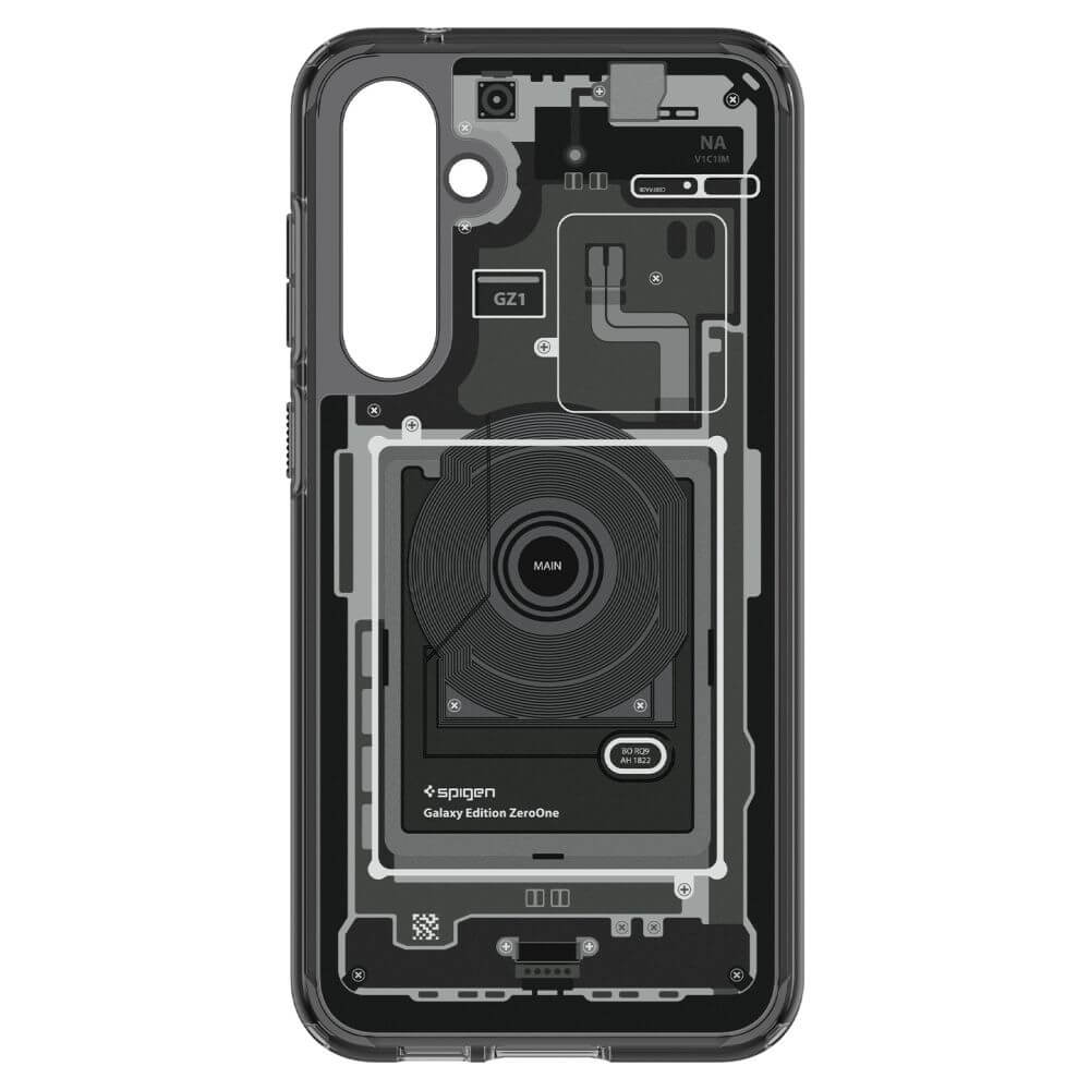 Хибриден Калъф за Samsung S23 FE, Spigen Zero One Ultra Hybrid Case, Черен (3)