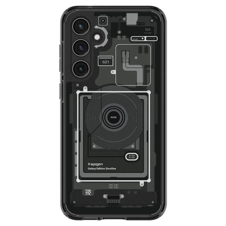 Хибриден Калъф за Samsung S23 FE, Spigen Zero One Ultra Hybrid Case, Черен (4)
