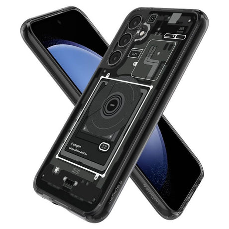Хибриден Калъф за Samsung S23 FE, Spigen Zero One Ultra Hybrid Case, Черен (7)