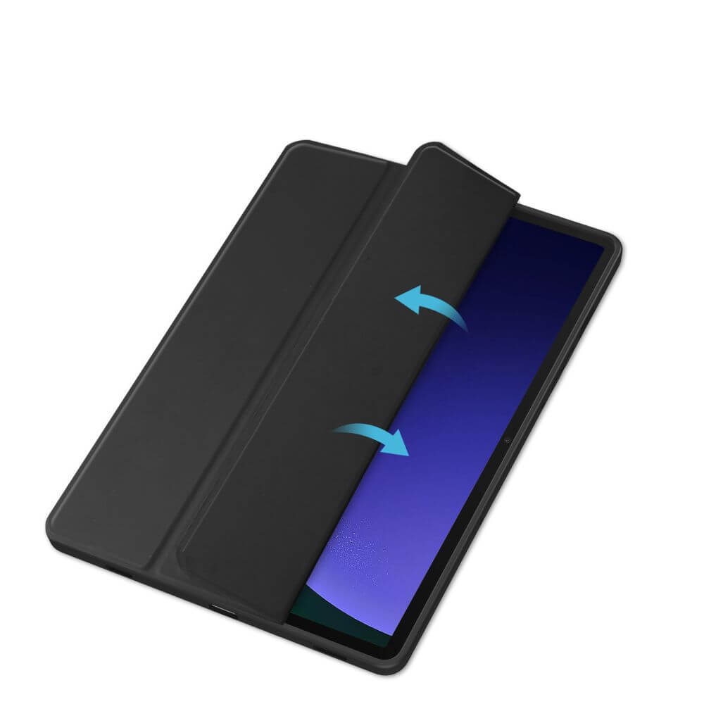 Калъф за Samsung Tab S9 FE, Tech-Protect Trifold Slim Hybrid Case, Черен (3)
