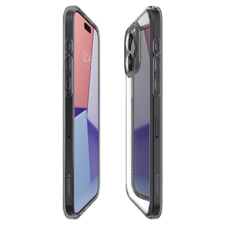 Противоударен Калъф за iPhone 15 Pro, Spigen Ultra Hybrid Case, Сив (6)