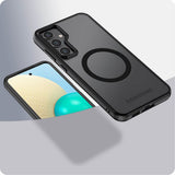Magsafe Матов Калъф за Samsung S23 FE, Tech-Protect MagMat Hybrid Case, Черен (4)