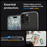 Противоударен Калъф за iPhone 15 Pro, Spigen Ultra Hybrid Case, Сив (9)