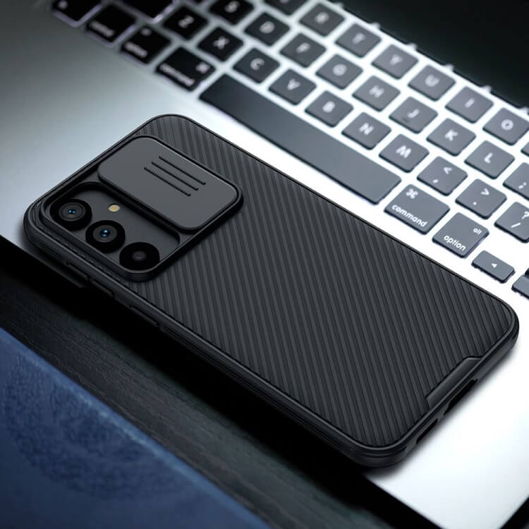 Калъф с Плъзгач за Камера за Samsung S23 FE, Nillkin CamShield Case, Черен (7)