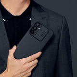 Калъф с Плъзгач за Камера за Samsung S23 FE, Nillkin CamShield Case, Черен (6)