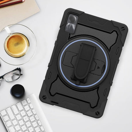 Калъф с Дръжка за Xiaomi Redmi Pad SE 11, Tech-Protect Solid360 Case, Черен (3)