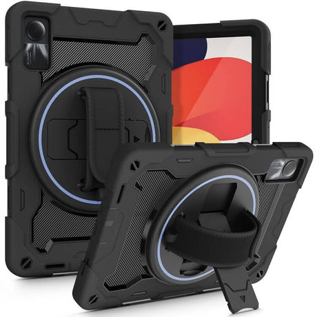 Калъф с Дръжка за Xiaomi Redmi Pad SE 11, Tech-Protect Solid360 Case, Черен
