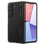 Матов Калъф с Предпазител за Samsung Z Fold 5, Spigen Thin Fit Pro Case, Черен (6)