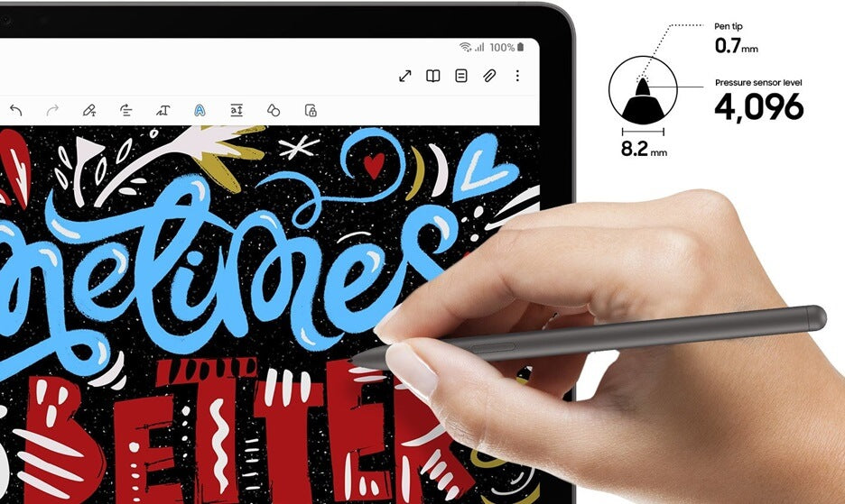 Оригинална Писалка за Samsung Tab S9 FE/ Plus, Stylus S Pen EJ-PX510BJE, Сив (4)