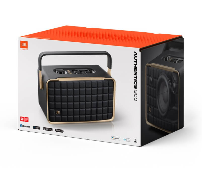Безжична Колона, JBL Authentics 300 Bluetooth - Wi-Fi - Ethernet, Черен (9)
