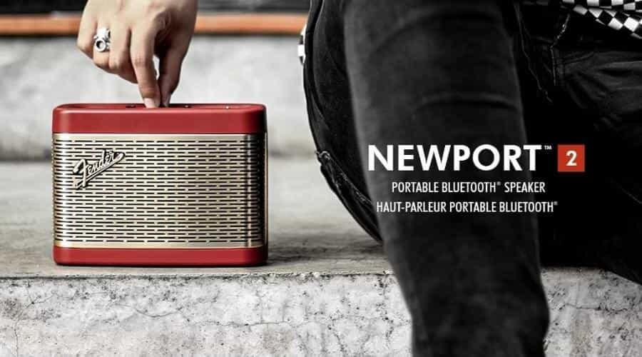 Безжична Колона, Fender Newport 2 Bluetooth Speaker, Червен-Златист (7)