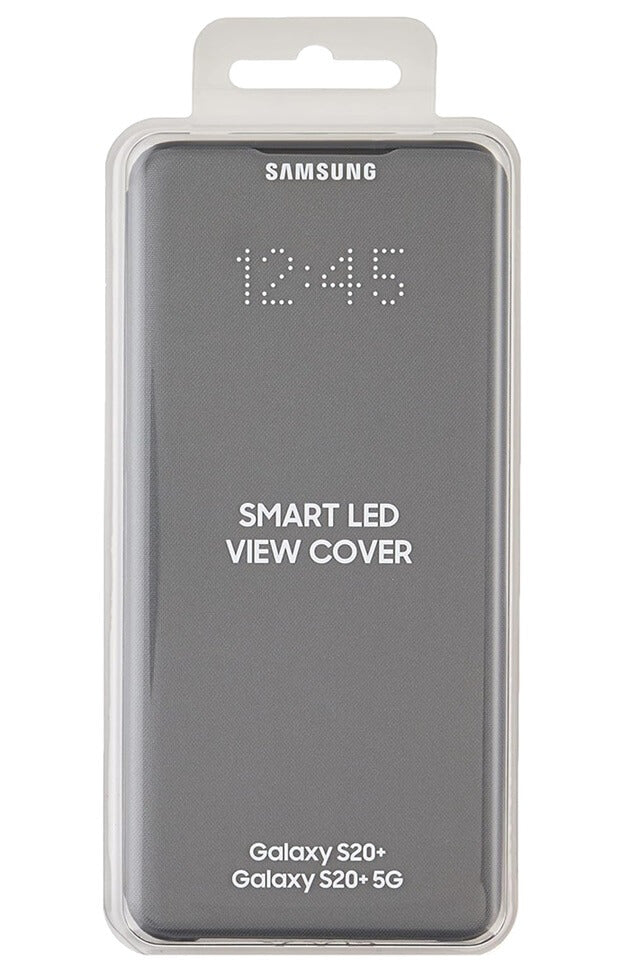 Оригинален Активен Калъф за Samsung S20 Plus Led View Cover Book Case Ef-Ng996pb, Сив (4)
