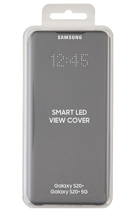 Оригинален Активен Калъф за Samsung S20 Plus Led View Cover Book Case Ef-Ng996pb, Сив (4)