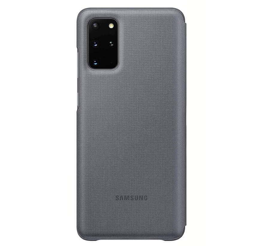 Оригинален Активен Калъф за Samsung S20 Plus Led View Cover Book Case Ef-Ng996pb, Сив (2)