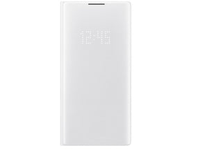 Оригинален Активен Калъф за Samsung Note 10 Plus Led View Cover Book Case EF-NN975PWEGWW, Бял