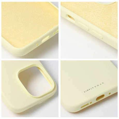 Силиконов Калъф за iPhone 14 Pro, Roar Cloud-Skin Case, Жълт (5)