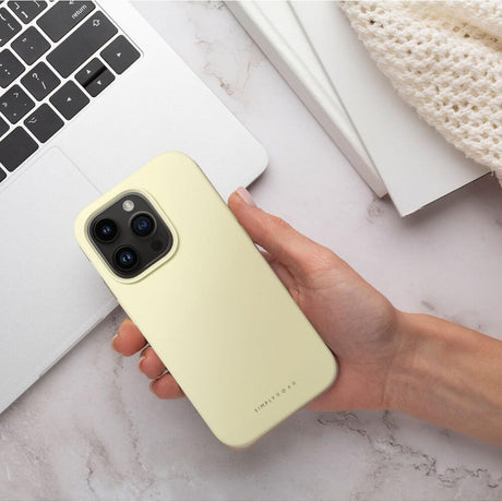 Силиконов Калъф за iPhone 14 Plus, Roar Cloud-Skin Case, Жълт (6)